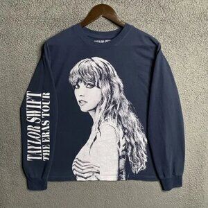 Taylor Swift The Eras Tour Navy Long Sleeve Shirt XL